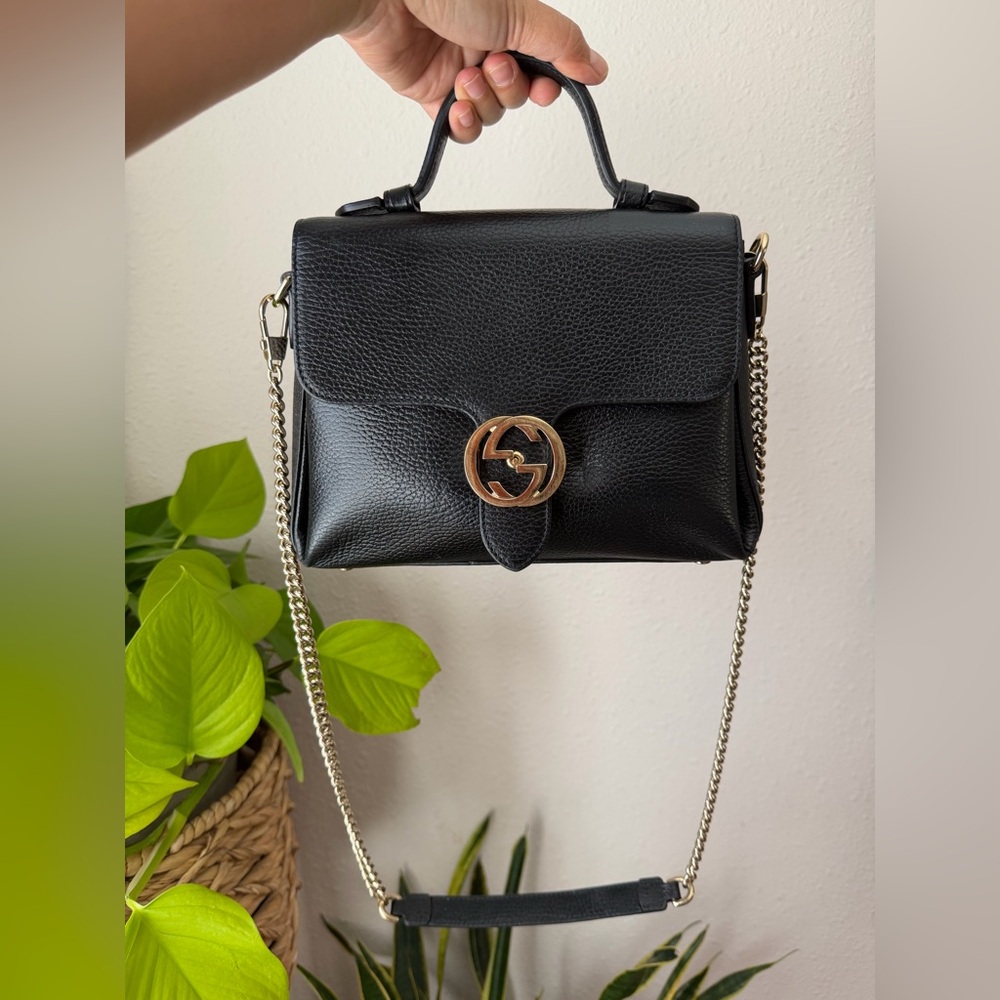 Gucci Interlocking GG Top Handle Bag - Picture 3 of 16